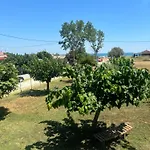 Sapphire , Beachfront Family For 4 With Private Garden, 1-minute Walk To The * Nea Mesagkala