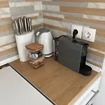 شقة Sapphire , Beachfront Family For 4 With Private Garden, 1-minute Walk To The Néa Meságkala