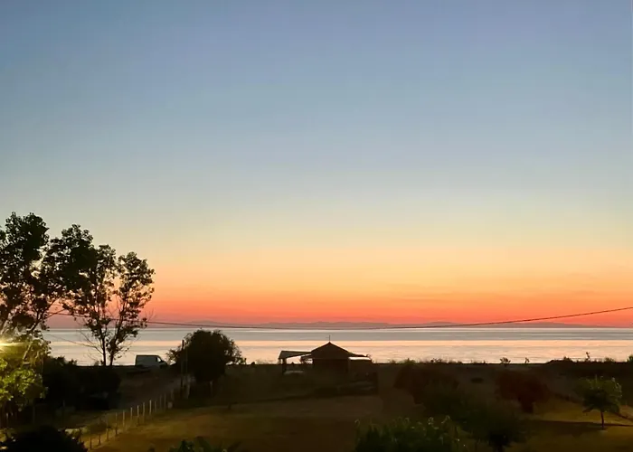 Apartment Sapphire , Beachfront Family For 4 With Private Garden, 1-minute Walk To The